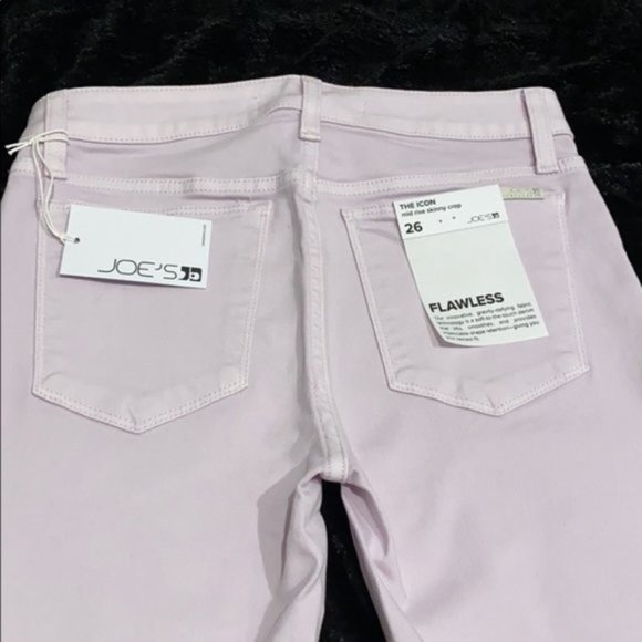 Joe's The Icon Mid Rise Skinny Crop Lavender Jeans. 25, 26, 30 - Picture 10 of 13